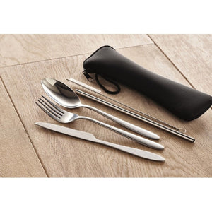 5 SERVICE - Nero - CASA E VIVERE - Midocean - Home & Living, Kitchen Accesories, Set Posate In Acciaio Inox Mo6149