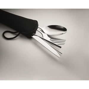5 SERVICE - Nero - CASA E VIVERE - Midocean - Home & Living, Kitchen Accesories, Set Posate In Acciaio Inox Mo6149