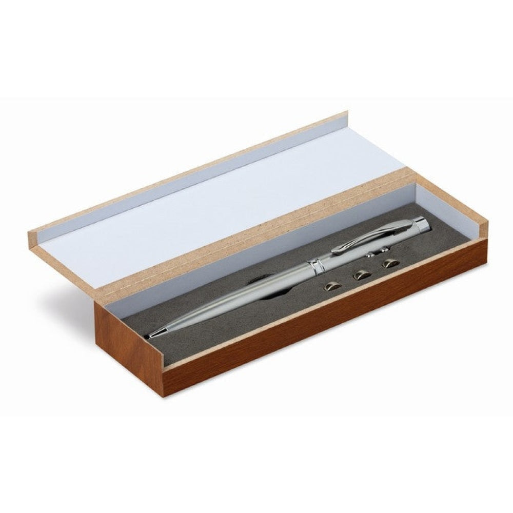 ALASKA - Argento - UFFICIO - Midocean - Laser Pointer, Office, Penna A Sfera Multifunzione Mo8193