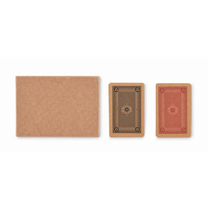 ARUBA DUO - Legna - TEMPO LIBERO - Midocean - 2 Mazzi Di Carte In Carta Ricicmo6518, Games, Leisure