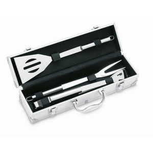 ASADOR - Argento - TEMPO LIBERO - Midocean - Bbq Sets, Leisure, Valigetta Con 3 Strumenti Bbq It3475