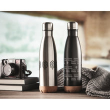 Carica l&#39;immagine nel visualizzatore di Gallery, ASPEN CORK - CASA E VIVERE - Midocean - Drinking Bottle, Home &amp; Living, Thermos Doppio Strato. 600ml Mo6313