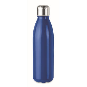 ASPEN GLASS - Blu Reale - CASA E VIVERE - Midocean - Bottiglia In Vetro 500 Ml Mo9800, Drinking Bottle, Home & Living