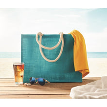 Carica l&#39;immagine nel visualizzatore di Gallery, AURA - BORSE E VIAGGIO - Midocean - Bags &amp; Travel, Borsa In Iuta. Manici In Cotonemo6443, Shopping Bag