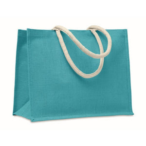 AURA - Turchese - BORSE E VIAGGIO - Midocean - Bags & Travel, Borsa In Iuta. Manici In Cotonemo6443, Shopping Bag