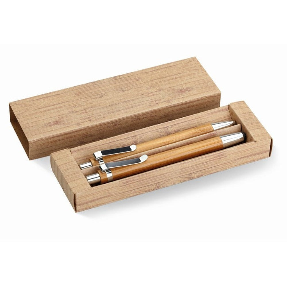 BAMBOOSET - Legna - SCRIVERE - Midocean - Pen, Set Penna E Matita In Bambu Mo8111, Writing