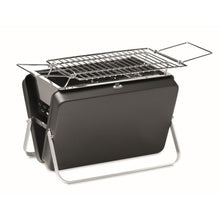 Carica l&#39;immagine nel visualizzatore di Gallery, BBQ TO GO - Nero - TEMPO LIBERO - Midocean - Barbecue Portatile E Supporto Mo6358, Bbq Sets, Leisure