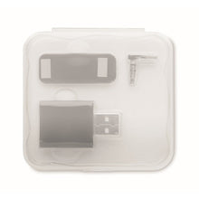 Carica l&#39;immagine nel visualizzatore di Gallery, BLOCKER SET - Nero - UFFICIO - Midocean - Computer Accesories, Office, Set Per Blocco Webcam E Dati Mo6171