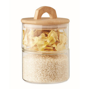 BOROPOT - Trasparente - CASA E VIVERE - Midocean - Barattolo In Vetro 1lt Mo6290, Glasses, Home & Living