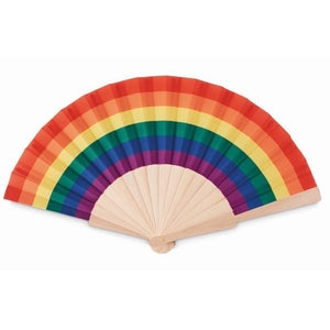 BOWFAN - Multicolore - TEMPO LIBERO - Midocean - Fan, Leisure, Ventaglio In Legno Arcobaleno Mo6446