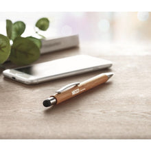 Carica l&#39;immagine nel visualizzatore di Gallery, BYRON - Legna - SCRIVERE - Midocean - Pen, Penna A Sfera In Abs E Bamboo Mo8052, Writing