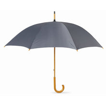 Carica l&#39;immagine nel visualizzatore di Gallery, CALA - Grigio - BORSE E VIAGGIO - Midocean - Bags &amp; Travel, Ombrello Con Manico In Legno Kc5132, Umbrella