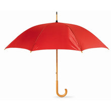 Carica l&#39;immagine nel visualizzatore di Gallery, CALA - rosso - BORSE E VIAGGIO - Midocean - Bags &amp; Travel, Ombrello Con Manico In Legno Kc5132, Umbrella