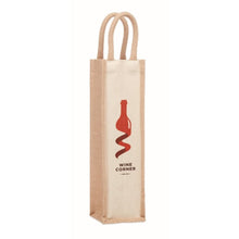Carica l&#39;immagine nel visualizzatore di Gallery, CAMPO DI VINO - Beige - BORSE E VIAGGIO - Midocean - Bags &amp; Travel, Borsa Per 1 Bottiglia Di Vino Mo6258, Shopping Bag