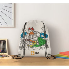 Carica l&#39;immagine nel visualizzatore di Gallery, CARRYDRAW - bianco - SCRIVERE - Midocean - Sacca Da Colorare In Non Woven Mo9887, Writing, Writing / Painting C