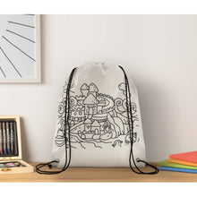 Carica l&#39;immagine nel visualizzatore di Gallery, CARRYDRAW - bianco - SCRIVERE - Midocean - Sacca Da Colorare In Non Woven Mo9887, Writing, Writing / Painting C