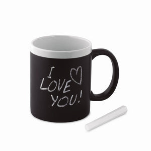 CHALCKY - bianco - CASA E VIVERE - Midocean - Cups, Home & Living, Tazza Lavagna Mo8658