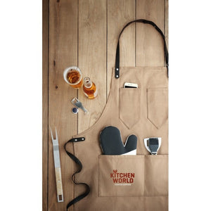 CHEF - CASA E VIVERE - Midocean - Grembiule Rifinito In Pelle Mo9237, Home & Living, Kitchen Accesories