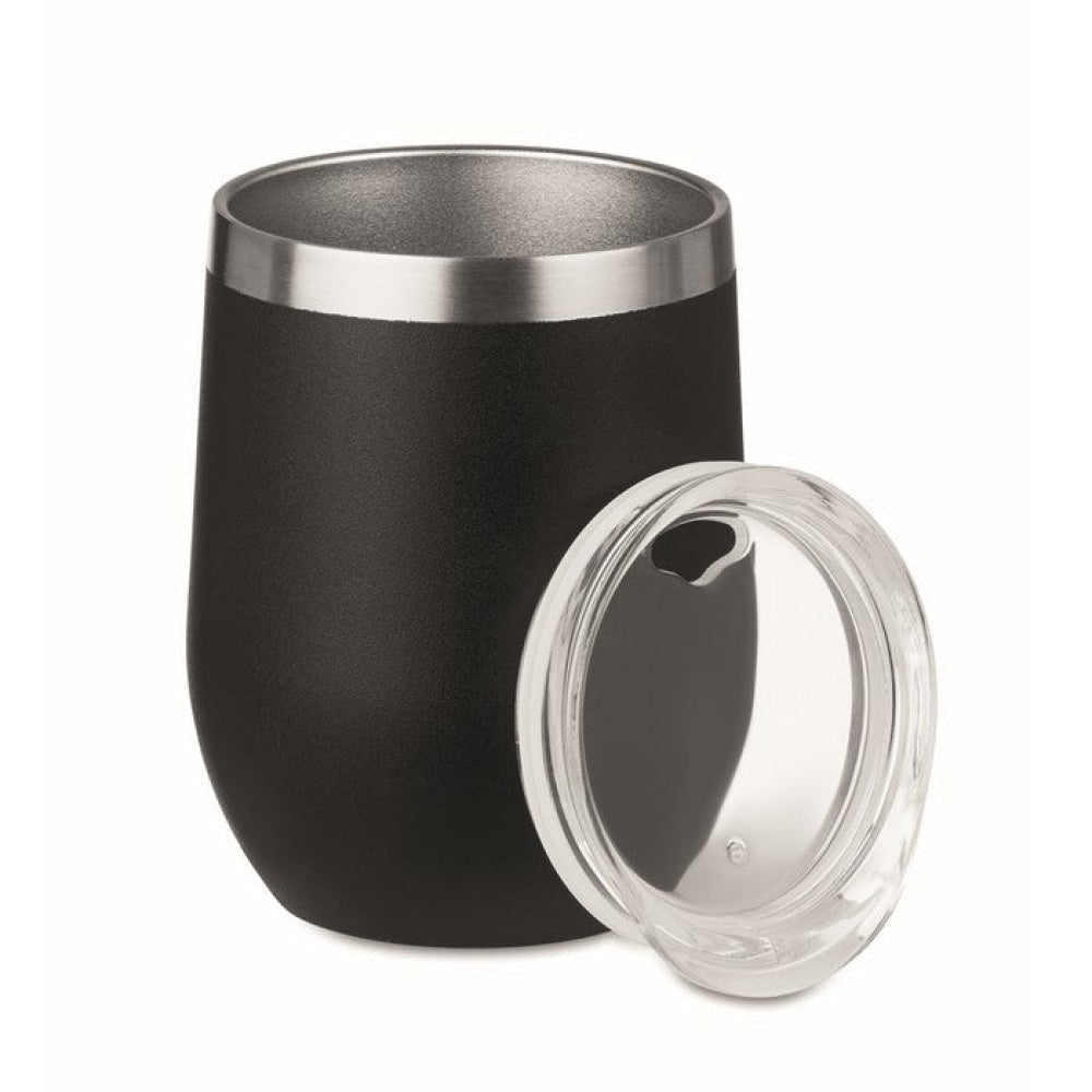 CHIN CHIN - Nero - CASA E VIVERE - Midocean - Bicchiere Vino Doppio Strato Mo9597, Home & Living, Thermo