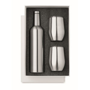 CHIN SET - Argento opaco - CASA E VIVERE - Midocean - Drinking Bottle, Home & Living, Set Bottiglia E Tazze Mo9971