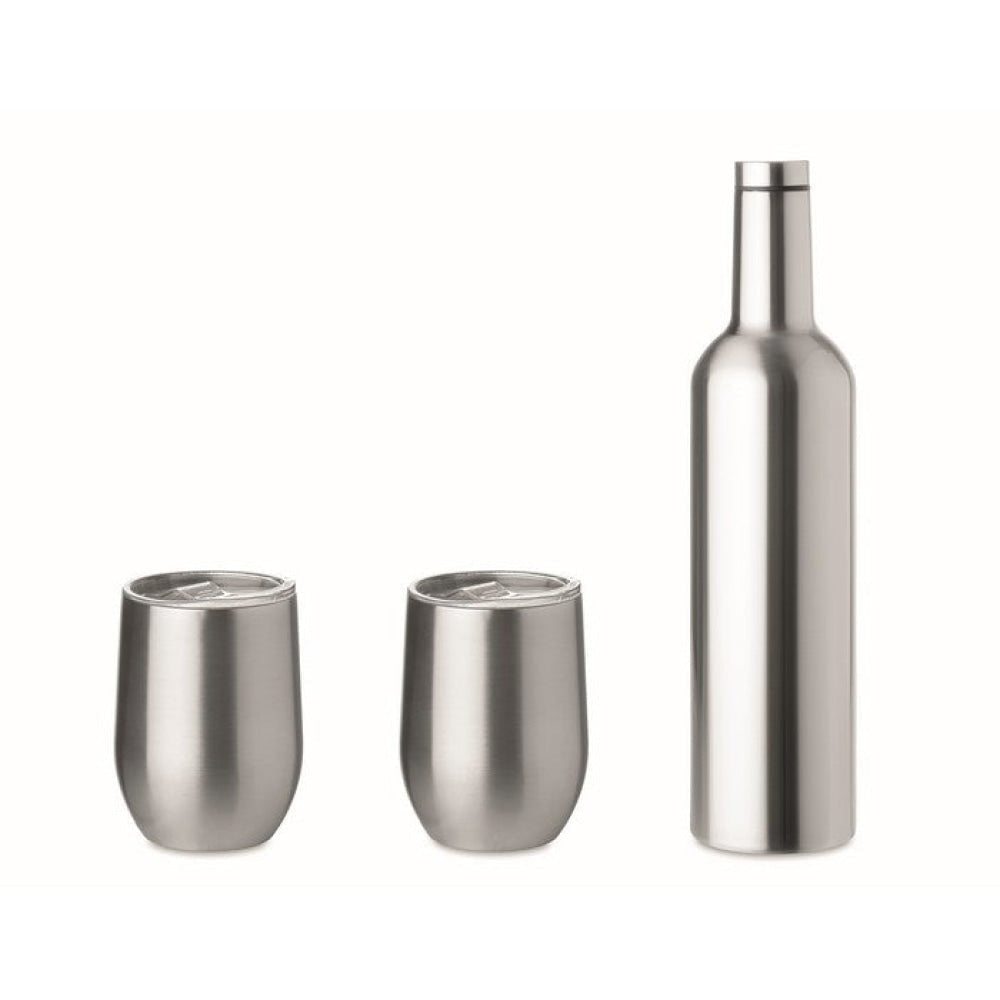 CHIN SET - Argento opaco - CASA E VIVERE - Midocean - Drinking Bottle, Home & Living, Set Bottiglia E Tazze Mo9971