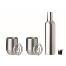 Carica l&#39;immagine nel visualizzatore di Gallery, CHIN SET - Argento opaco - CASA E VIVERE - Midocean - Drinking Bottle, Home &amp; Living, Set Bottiglia E Tazze Mo9971