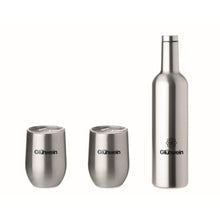 Carica l&#39;immagine nel visualizzatore di Gallery, CHIN SET - Argento opaco - CASA E VIVERE - Midocean - Drinking Bottle, Home &amp; Living, Set Bottiglia E Tazze Mo9971
