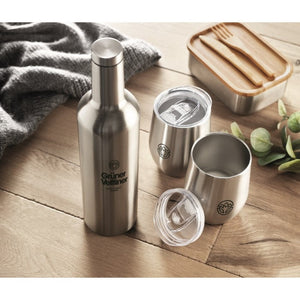 CHIN SET - Argento opaco - CASA E VIVERE - Midocean - Drinking Bottle, Home & Living, Set Bottiglia E Tazze Mo9971