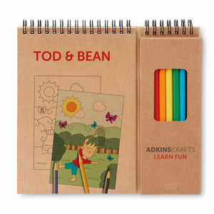 COLOPAD - Beige - SCRIVERE - Midocean - Children / Funny Acc, Set Per Colorare Mo8769, Writing