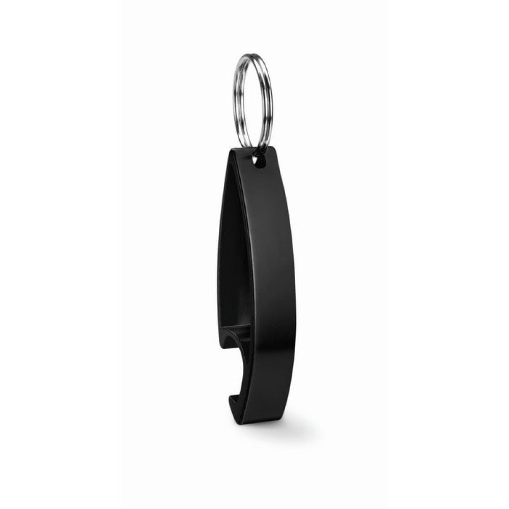 COLOUR TWICES - Nero - PREMI - Midocean - Key Rings / Chains /, Portachiavi Apribottiglie Mo8664, Premiums