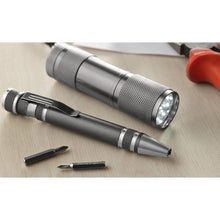 Carica l&#39;immagine nel visualizzatore di Gallery, COMBITOOL - Titanio - STRUMENTI E LUCI - Midocean - Bricolage, Set Attrezzi 2 Pezzi Mo8559, Tools &amp; Lights