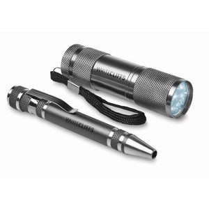 COMBITOOL - Titanio - STRUMENTI E LUCI - Midocean - Bricolage, Set Attrezzi 2 Pezzi Mo8559, Tools & Lights