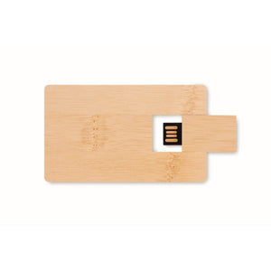 CREDITCARD PLUS - Legna - UFFICIO - Midocean - Computer Accesories, Office, Usb In Bamboo Da 16gb Mo1203