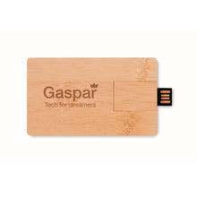 Carica l&#39;immagine nel visualizzatore di Gallery, CREDITCARD PLUS - Legna - UFFICIO - Midocean - Computer Accesories, Office, Usb In Bamboo Da 16gb Mo1203