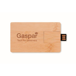 CREDITCARD PLUS - Legna - UFFICIO - Midocean - Computer Accesories, Office, Usb In Bamboo Da 16gb Mo1203