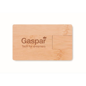CREDITCARD PLUS - Legna - UFFICIO - Midocean - Computer Accesories, Office, Usb In Bamboo Da 16gb Mo1203