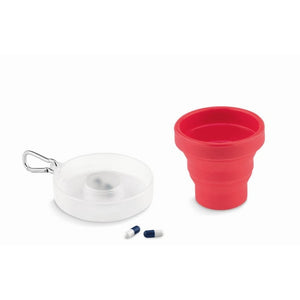 CUP PILL - rosso - CASA E VIVERE - Midocean - Bicchiere Richiudibile Mo9196, Cups, Home & Living