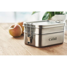 Carica l&#39;immagine nel visualizzatore di Gallery, DOUBLE CHAN - Argento opaco - CASA E VIVERE - Midocean - Home &amp; Living, Kitchen Accesories, Portapranzo In Acciaio Inox Mo6212