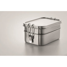 Carica l&#39;immagine nel visualizzatore di Gallery, DOUBLE CHAN - Argento opaco - CASA E VIVERE - Midocean - Home &amp; Living, Kitchen Accesories, Portapranzo In Acciaio Inox Mo6212