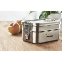 Carica l&#39;immagine nel visualizzatore di Gallery, DOUBLE CHAN - Argento opaco - CASA E VIVERE - Midocean - Home &amp; Living, Kitchen Accesories, Portapranzo In Acciaio Inox Mo6212