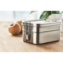 Carica l&#39;immagine nel visualizzatore di Gallery, DOUBLE CHAN - Argento opaco - CASA E VIVERE - Midocean - Home &amp; Living, Kitchen Accesories, Portapranzo In Acciaio Inox Mo6212