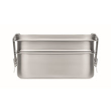 Carica l&#39;immagine nel visualizzatore di Gallery, DOUBLE CHAN - Argento opaco - CASA E VIVERE - Midocean - Home &amp; Living, Kitchen Accesories, Portapranzo In Acciaio Inox Mo6212