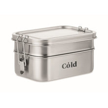 Carica l&#39;immagine nel visualizzatore di Gallery, DOUBLE CHAN - Argento opaco - CASA E VIVERE - Midocean - Home &amp; Living, Kitchen Accesories, Portapranzo In Acciaio Inox Mo6212