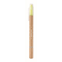 Carica l&#39;immagine nel visualizzatore di Gallery, DUO PAPER - Giallo - SCRIVERE - Midocean - 2 In 1 Penna Ed Evidenziatore Mo9895, Highlighters &amp; Marke, Writing