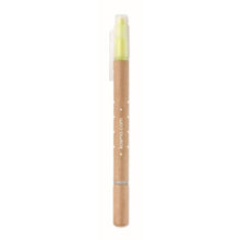 Carica l&#39;immagine nel visualizzatore di Gallery, DUO PAPER - Giallo - SCRIVERE - Midocean - 2 In 1 Penna Ed Evidenziatore Mo9895, Highlighters &amp; Marke, Writing