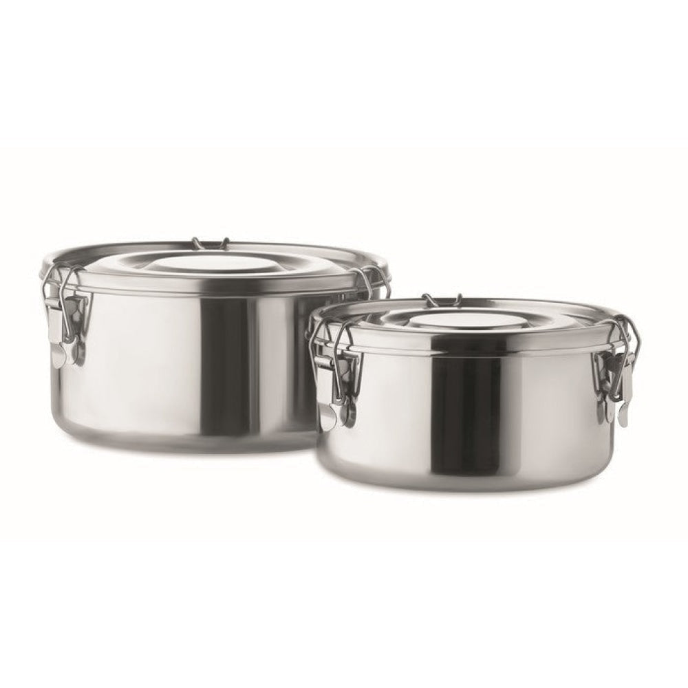 ELLES - Argento opaco - CASA E VIVERE - Midocean - Home & Living, Kitchen Accesories, Set Di 2 Portapranzo Mo6365