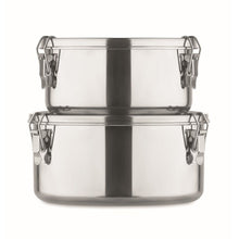 Carica l&#39;immagine nel visualizzatore di Gallery, ELLES - Argento opaco - CASA E VIVERE - Midocean - Home &amp; Living, Kitchen Accesories, Set Di 2 Portapranzo Mo6365