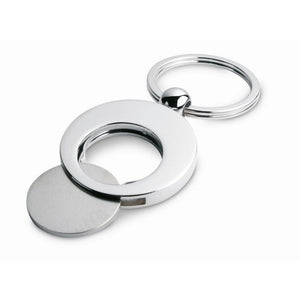 EURING - Argento lucido - PREMI - Midocean - Key Rings / Chains /, Portachiavi Con Gettone It3866, Premiums