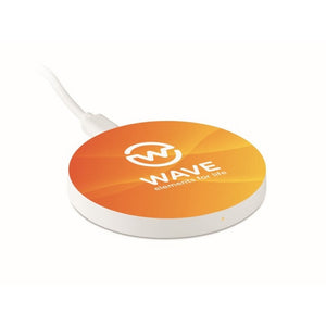 FLAKE CHARGER - bianco - UFFICIO - Midocean - Caricatore Wireless Mo9652, Office, Telephone / Accessor