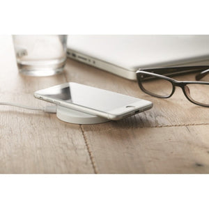 FLAKE CHARGER - bianco - UFFICIO - Midocean - Caricatore Wireless Mo9652, Office, Telephone / Accessor